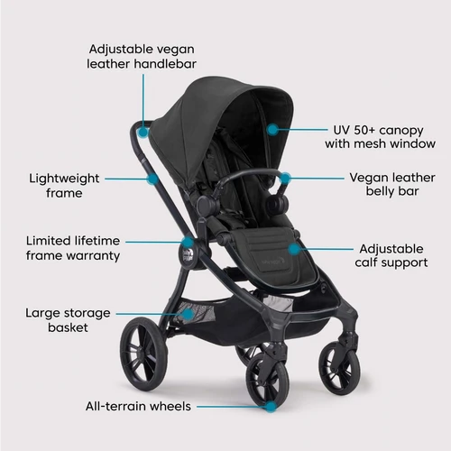 Baby Jogger City Sights Travel System, Rich Black 2 Baby Jogger City Sights Travel System, Rich Black - Image 2