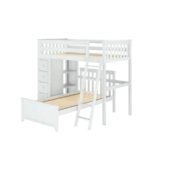 Jackpot! All-In-One Twin Storage High Loft Bed + Twin Lower Bed