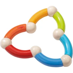 Haba Color Snake Wooden Rattle & Clutching Toy