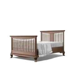Romina Furniture Antonio Convertible Crib W/ Open Back -Children's Products 6501Full Nocello Gloss 00010 48002.1529506661