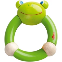 Haba Croaking Frog Wooden Clutching Toy