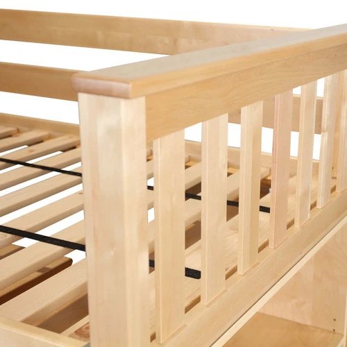 Jackpot Kids York 2 Twin Low Loft Bed W/ Red & Blue Play Curtain 3 Jackpot Kids York 2 Twin Low Loft Bed W/ Red & Blue Play Curtain - Image 3