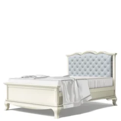 Romina Furniture Cleopatra Tufted Headboard Panel -Children's Products 7537BS GRY 40978.1529538148
