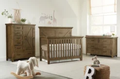 Westwood Westfield 3 Piece Nursery Set - Convertible Crib + Double Dresser + Chifforobe