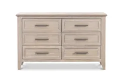 Franklin & Ben Beckett Rustic 6 Drawer Dresser, Sandbar -Children's Products B14416SDB White Background 01 17742.1642364942