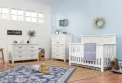 Franklin & Ben Emory 3 Piece Nursery Set - Convertible Crib + Double Dresser + Chest