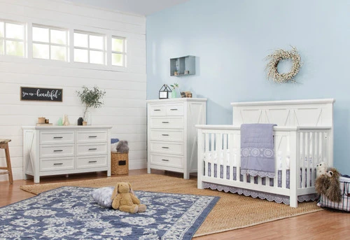 Franklin & Ben Emory 3 Piece Nursery Set - Convertible Crib + Double Dresser + Chest 1 Franklin & Ben Emory 3 Piece Nursery Set - Convertible Crib + Double Dresser + Chest