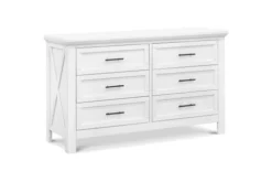 Franklin & Ben Emory 4 Piece Nursery Set - Convertible Crib + Double Dresser + Chest + Nightstand 8 Franklin & Ben Emory 4 Piece Nursery Set - Convertible Crib + Double Dresser + Chest + Nightstand -Children's Products B14516LW White Background Main 00 82232.1629074833