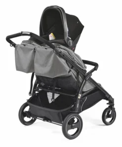 Peg Perego Book For Two Double Stroller, Atmosphere -Children's Products BookForTwo 1CarSeat Atmosphere 34042.1541541527