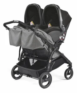 Peg Perego Book For Two Double Stroller, Atmosphere -Children's Products BookForTwo 2CarSeat Atmosphere 54969.1541541528