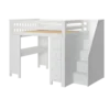 Jackpot! All-In-One Full Study & Storage High Loft Bed W/ Staircase