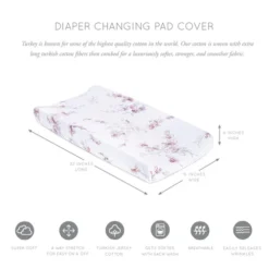 Oilo Bella Floral Jersey Changing Pad Cover -Children's Products CPC BELLa 70770.1612115235