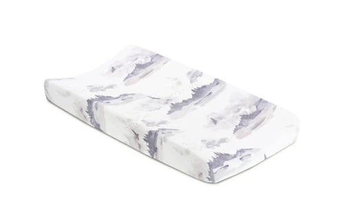 Oilo Misty Mountain Jersey Changing Pad Cover 1 Oilo Misty Mountain Jersey Changing Pad Cover
