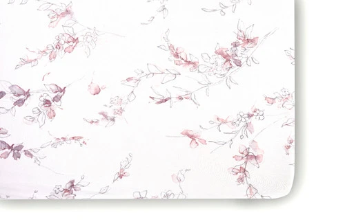 Oilo Bella Floral Jersey Crib Sheet 1 Oilo Bella Floral Jersey Crib Sheet