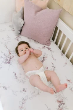 Oilo Bella Floral Jersey Crib Sheet 8 Oilo Bella Floral Jersey Crib Sheet -Children's Products CSH BELLaa 58521.1644702558