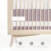Oilo Woven Cotton Band Crib Skirt, Lavender