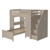 Jackpot! All-In-One Twin Study & Storage High Loft Bed W/ Staircase + Twin Lower Bed
