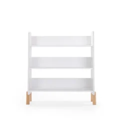 Dadada Muse Bookshelf, White/Natural -Children's Products DD Muse P Bookshelf White Front 40002.1676076158
