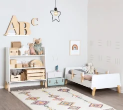 Dadada Muse Bookshelf, White/Natural -Children's Products DD Muse TL 0621US 003 17821.1676076084