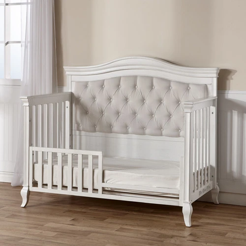 Pali Diamante Forever Crib W/ Beige Fabric Panel 2 Pali Diamante Forever Crib W/ Beige Fabric Panel - Image 2