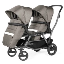 Peg Perego Duette Piroet Stroller, City Grey -Children's Products Duette Completo CityGrey 94095.1664835302