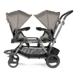 Peg Perego Duette Piroet Stroller, City Grey -Children's Products Duette front Baby CityGrey 06209.1664835300