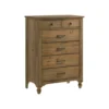 Westwood Highland 5 Drawer Chest, Sand Dune