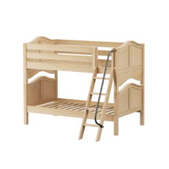 Maxtrix Kids HOTHOT Twin Low Bunk Bed W/ Angled Ladder -Children's Products HOTHOT NC 76071.1568935034