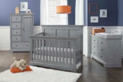 Westwood Hanley 3 Piece Nursery Set - Convertible Crib + Double Dresser + Chifforobe