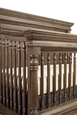 Stella Baby & Child Kerrigan Convertible Crib -Children's Products Kerrigan Cafe au lait Crib Silo closeup detail 88544.1554675903