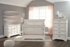 Stella Baby & Child Kerrigan 3 Piece Nursery Set - Convertible Crib + Double Dresser + Chest