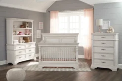 Stella Baby & Child Kerrigan 4 Piece Nursery Set - Convertible Crib + Dresser + Hutch + Chest