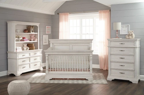 Stella Baby & Child Kerrigan 4 Piece Nursery Set - Convertible Crib + Dresser + Hutch + Chest 1 Stella Baby & Child Kerrigan 4 Piece Nursery Set - Convertible Crib + Dresser + Hutch + Chest