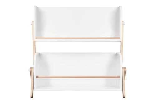 Babyletto Tally Bookcase, White/Washed Natural 2 Babyletto Tally Bookcase, White/Washed Natural - Image 2