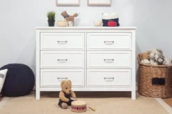 Davinci Charlie 6-Drawer Double Dresser 13 Davinci Charlie 6-Drawer Double Dresser -Children's Products M12826W Lifestyle Main 05 67972.1598503928