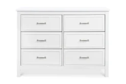Davinci Charlie 6-Drawer Double Dresser 12 Davinci Charlie 6-Drawer Double Dresser -Children's Products M12826W White Background 01 47884.1598503927