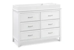 Davinci Charlie 6-Drawer Double Dresser 10 Davinci Charlie 6-Drawer Double Dresser -Children's Products M12826W White Background 03 82363.1598503927