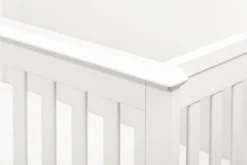 Franklin & Ben Beckett 4-in-1 Convertible Curve Top Crib, Warm White -Children's Products M34401RW White Background 06 90880.1667236708