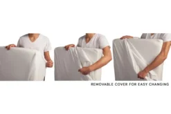 Babyletto Pure Core Non-Toxic Crib Mattress W/ Dry Waterproof Cover -Children's Products M5322BB White Background 05 25691.1537741882