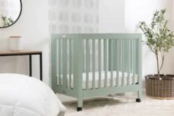 Babyletto Origami Mini Crib -Children's Products M6698LS Lifestyle Main 05 35833.1667780532