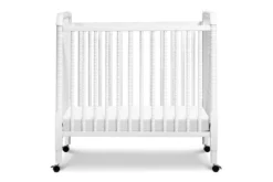 Davinci Jenny Lind 3-in-1 Convertible Mini Crib -Children's Products M7398W White Background 01 41581.1627762897