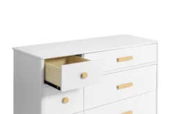 Babyletto Lolly 6-Drawer Double Dresser -Children's Products M9016WN White Background 04 12826.1611533213