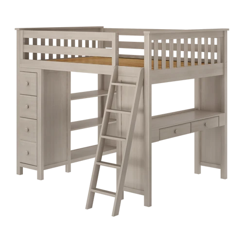 Jackpot! All-In-One Full Study & Storage High Loft Bed 1 Jackpot! All-In-One Full Study & Storage High Loft Bed
