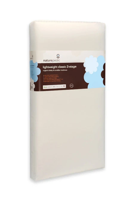 Naturepedic Lightweight Organic Cotton Classic 2-Stage Crib Mattress 1 Naturepedic Lightweight Organic Cotton Classic 2-Stage Crib Mattress