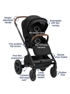 Nuna MIXX Next Stroller -Children's Products MIXXnext Caviar 6200x8272 37058.1636925780