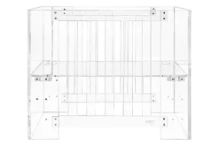 Nursery Works Vetro Mini Crib, Clear Acrylic -Children's Products NW1098CA White Background 01 64886.1535736442