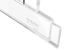 Nursery Works Vetro Mini Crib, Clear Acrylic -Children's Products NW1098CA White Background 02 18023.1535736382