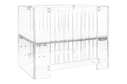 Nursery Works Vetro Mini Crib, Clear Acrylic