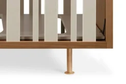 Nursery Works Novella Crib, Stained Ash/Ivory -Children's Products NW15001AY White Background 08 51169.1535735669