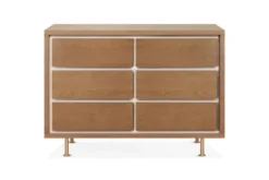 Nursery Works Novella Double Dresser, Stained Ash/Ivory -Children's Products NW15026AY White Background 01 95607.1535737322